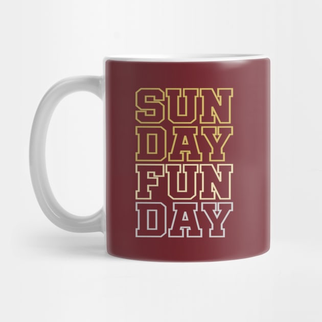 Sunday Fun Day Retro Design by DavidSpeedDesign